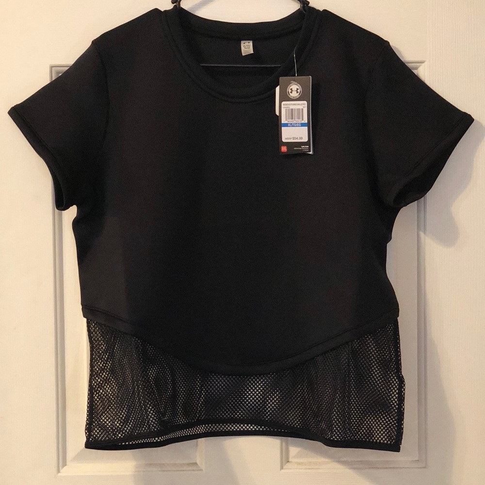 Under Armour Woman’s Black Showstopper Tee XL New